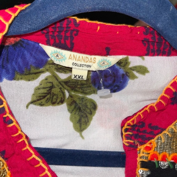 Beautiful Boho Patchwork Paisley Print Tassel Shift Mini/Top - Picture 15 of 16